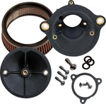 S&S Cycle Super Stock Stealth Air Cleaner Kit For Harley Davidson FLHX 1923 2024-2025 - Black Red
