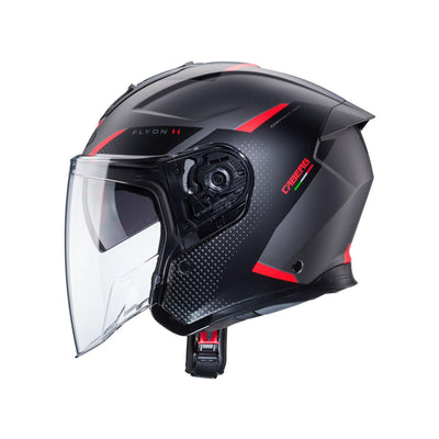 Caberg Flyon 2 Boss Matt Grey Red Black Helmet