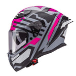 Caberg Drift Evo II Horizon Matt Grey Black Fuchsia Full Face Motorcycle Helmet