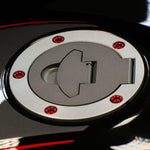 Pro Bolt Aluminium Fuel Cap Kit For Ducati Monster 1200 R ABS 2016-2019 - Red