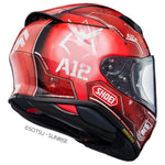 Shoei NXR2 MS-06S Char's Zaku II TC-1 Full Face Motorcycle Helmet - Red