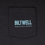 Biltwell Mens Adult Old Junk Pocket T-Shirt - Black