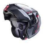 Caberg Duke Evo Move Matt Gun Metal Black Red Helmet