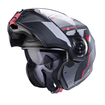 Caberg Duke Evo Move Matt Gun Metal Black Red Helmet