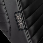 LE Pera Kickflip Daddy Long Legs Low Rider Seat For Harley Davidson FLSB 1750 ABS 2018-2024 Pleated - Black