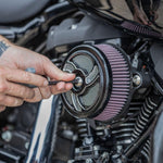 S&S Cycle Torker Stealth Air Cleaner Cover For Harley Davidson FLD 1690 2012-2013 - Black