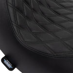 Drag Specialties Solo Seat For Harley Davidson FLSB 1750 2018-2020 Black Stitching Double Diamond - Black