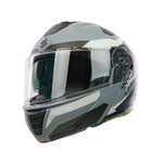 Spada Orion 2 Geo Camo Flip Front Motorcycle Helmet - Matt Grey