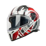 Spada Raiden 3 Cyclone Full Face Motorcycle Helmet - Red