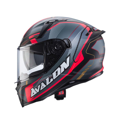 Caberg Avalon X Optic Matt Black Grey Red Helmet