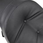 Drag Specialties Low-Profile Double Bucket 2 Up Vinyl Seat For Harley Davidson XL 1200 C 1996-2003 Pillow - Black