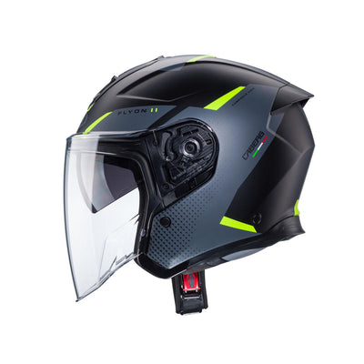 Caberg Flyon 2 Boss Matt Black Grey Yellow Flou Helmet