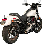Trask 2 Into 1 Big Sexy Exhaust System For Harley Davidson FLDE 1750 2018-2020 - Silver