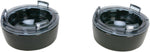Kuryakyn Deep-Dish Bezels With Lens for Bullet Turn Signals For Harley Davidson FLDE 1750 2020 Black/Gloss Smoke