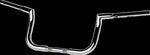 LA Choppers 1-1/4" Twin Peaks Touring Handlebar For Harley Davidson FLHTCUTG 1868 ABS 2024 20.5 cm (8") - Chrome