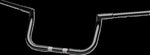 LA Choppers 1-1/4" Twin Peaks Touring Handlebar For Harley Davidson FLHTCUTG 1868 ABS 2024 20.5 cm (8") - Black