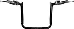 Fat Baggers Inc. 1-1/2" EZ Install Pointed Top Handlebar For Harley Davidson FLHT 1750 2019-2020 35.5 cm (14") - Black