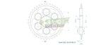 Esjot Standard 520 Sprocket For KTM Duke 125 ABS 2025 Rear Zinc Plated 41T