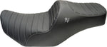Slyfox Chariot Seat For Harley Davidson FLHX 1923 ABS 2024-2026 Classic Stitch/Silver Logo - Black