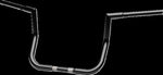 LA Choppers 1-1/4" Twin Peaks Touring Handlebar For Harley Davidson FLHTCUTG 1868 ABS 2024 30.5 cm (12") - Black