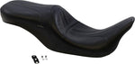 LE Pera Sorrento 2 Up Seat For Harley Davidson FLHR 1584 2008-2011 Stitched 13 x 18" - Black