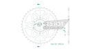 Esjot Standard 520 Sprocket For Voge Classic 300 AC ABS 2022-2023 Rear Black 40T