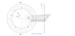 Esjot Standard 520 Sprocket For Voge Adventure 650 DSX ABS 2023 Rear Black 47T