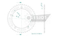 Esjot Standard 520 Sprocket For Voge Adventure 500 DS ABS 2022-2023 Rear Black 45T