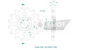 Esjot Sport 520 Sprocket For Voge Adventure 650 DSX ABS 2023 Front 16T