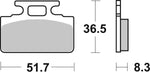 SBS HF Street Ceramic Organic Front Brake Pads For Sym DD 50 2003-2010
