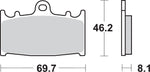 SBS HS Street Excel Sintered Front Brake Pads For Kawasaki GPX 600 R 1989-1996
