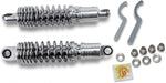 Drag Specialties Premium Ride-Height Adjustable Shocks For Harley Davidson FXLR 1340 1987-1994 Rear 292.00 mm (11.50") - Black Chrome