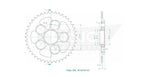 Esjot Standard 520 Sprocket For Ducati Hypermotard 950 ABS 2019-2022 Rear Zinc Plated 43T