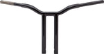 LA Choppers Kage Fighter Welded Straight-Riser Handlebar 30.5 cm (12") - Black