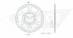 Esjot Standard 525 Sprocket For Kawasaki KLZ 1000 ABS 2012-2024 Rear Black 44T