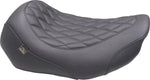 Mustang Wide Tripper Solo Seat With Backrest For Harley Davidson FLHX 1923 2024-2026 - Black