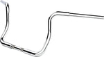 LA Choppers Twin Round Handlebar For Harley Davidson FLH 1868 ABS 2021 25.5 cm (10") - Chrome