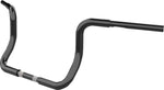 LA Choppers Twin Round Handlebar For Harley Davidson FLH 1868 ABS 2021 25.5 cm (10") - Black