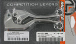 Moose Racing Competition Grip Lever Set For Kawasaki KX100 1998-2000 - Black Silver
