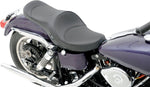 Drag Specialties 2 Up Double Bucket Vinyl Seat For Harley Davidson FL 1200 1958-1977 Smooth - Black
