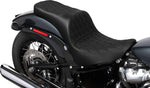 Drag Specialties Freedom Touring Double Diamond Seat For Harley Davidson FLDE 1750 ABS 2018-2020 - Black