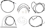 Magnum Shielding Pearl Designer Handlebar Cable Install Kit For Harley Davidson FLH 1868 2021 30.5 - 35.5cm (12" - 14") - Black