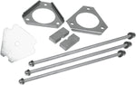 LA Choppers Shock Spring Compression Tool For Harley Davidson FLHRS 1450 2006 - Silver