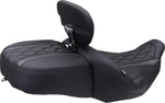 Mustang Deluxe Touring Driver Backrest For Harley Davidson FLHX 1923 2024-2026 - Black