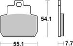 SBS HF Street Ceramic Organic Rear Brake Pads For Piaggio MP3 125 2007