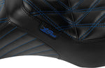 LE Pera Tailwhip Seat For Harley Davidson FLHX 1750 ABS 2023 Double Diamond - Black/Blue
