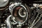 Trask Assault Charge High-Flow Air Cleaner For Harley Davidson FLD 1690 2012-2013 - Black/Reverse Cut