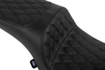 Drag Specialties Freedom Touring Double Diamond Seat For Indian Challenger 108 ABS 2020-2025 - Black