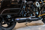 S&S Cycle 2 Into 1 Diamondback Exhaust System For Harley Davidson FLH 1868 2021 - Guardian Black