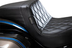LE Pera Kick Flip Biker Gel Seat For Harley Davidson FLSB 1750 ABS 2018-2024 Diamond - Black
